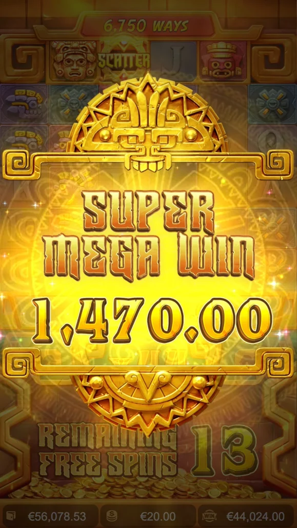 screen shot super mega win treasure of aztec